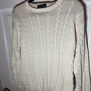 Women's Cream Cable Knit Sweater